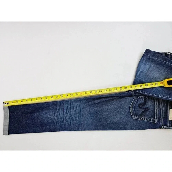 AG Adriano Goldschmied Size 28X26 Women Stilt Roll-Up Cigarette Blue Denim Jeans - Picture 8 of 13